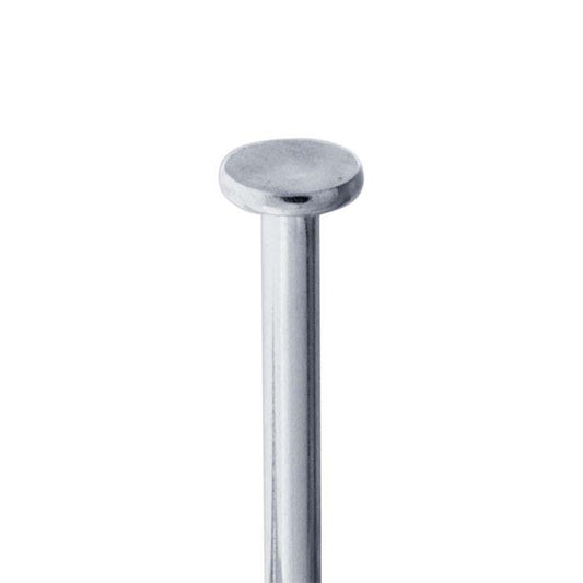 Argentium® Silver Flat Head Pin, 0.57mm, 3/4-Hard
