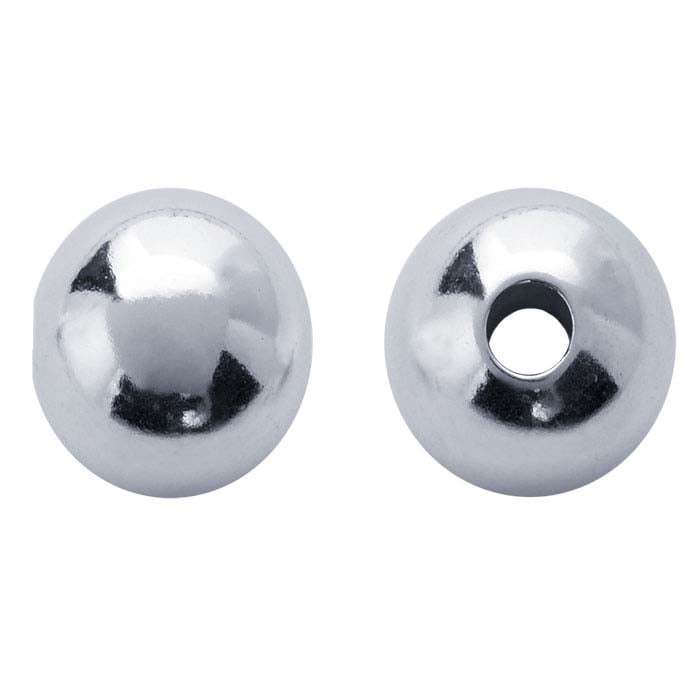 Argentium® Silver Round Seamless-Look Bead