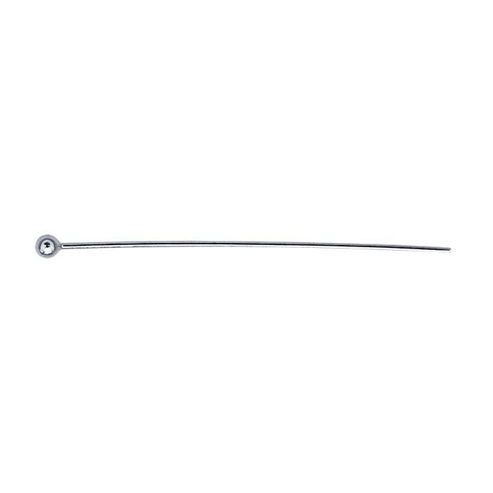 Argentium® Silver Ball Head Pin, 0.40mm, 1/2-Hard