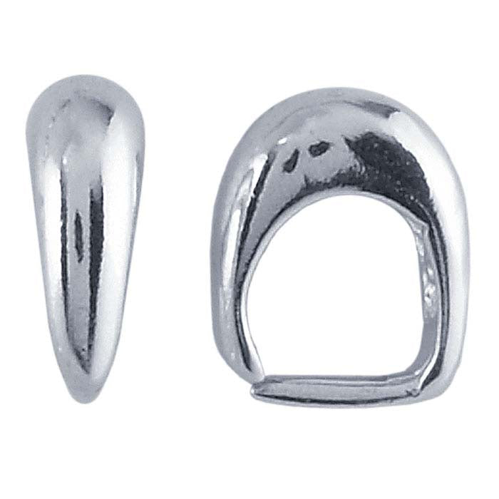 Argentium® Silber Gewölbter Ösenverschluss