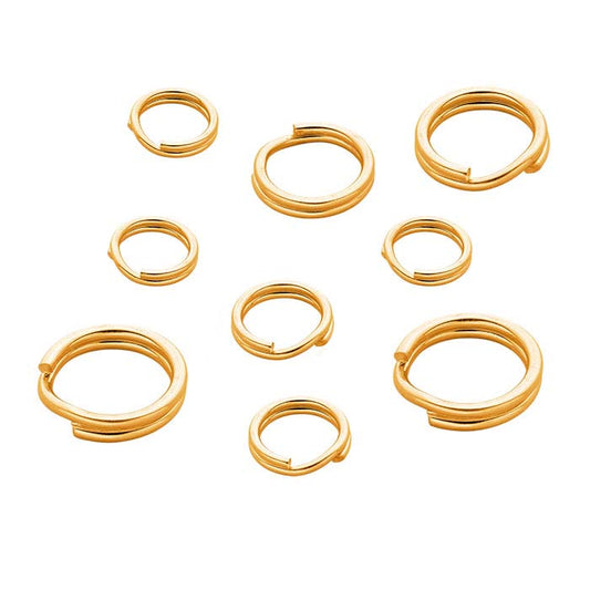 14K Yellow Gold Round Split Ring