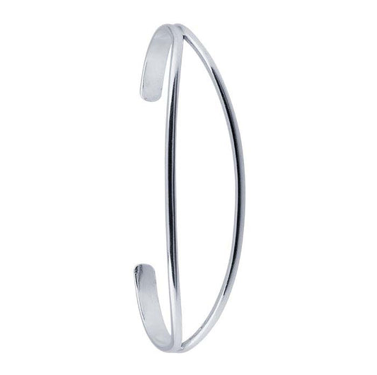 Sterling Silver Split-Center Cuff Bracelet