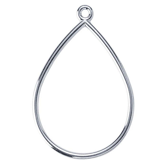 Sterling Silver Teardrop Component