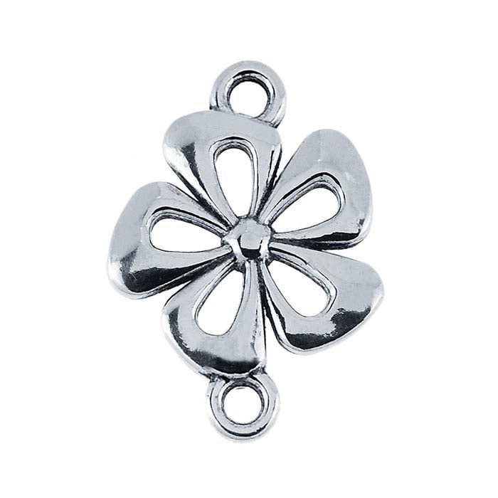 Sterling Silver Flower Link Component