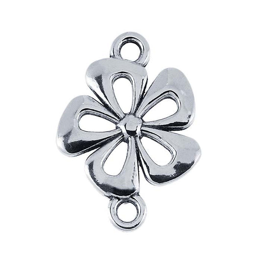 Sterling Silver Flower Link Component
