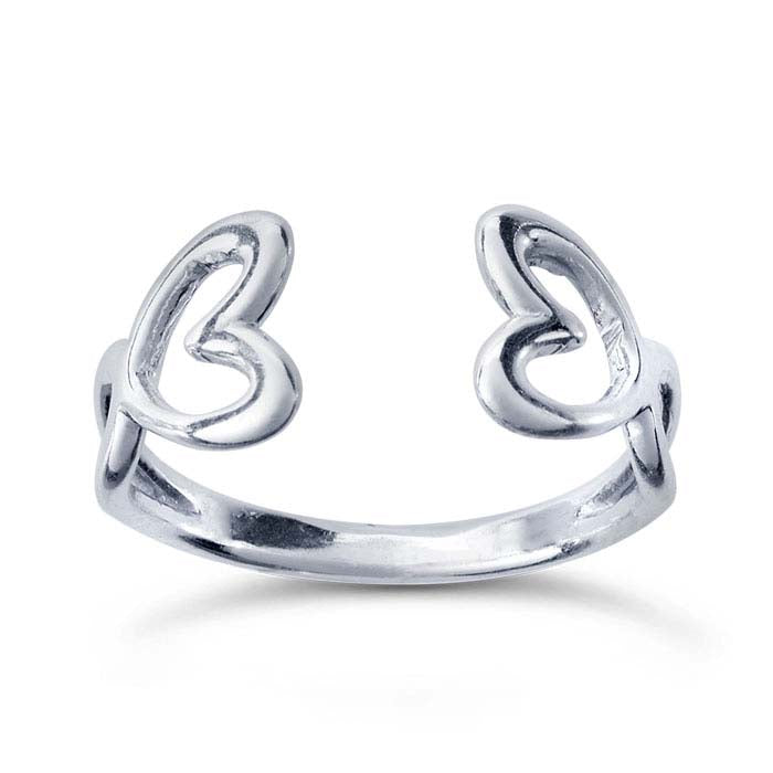 Sterling Silver Open-Heart Ring Shank