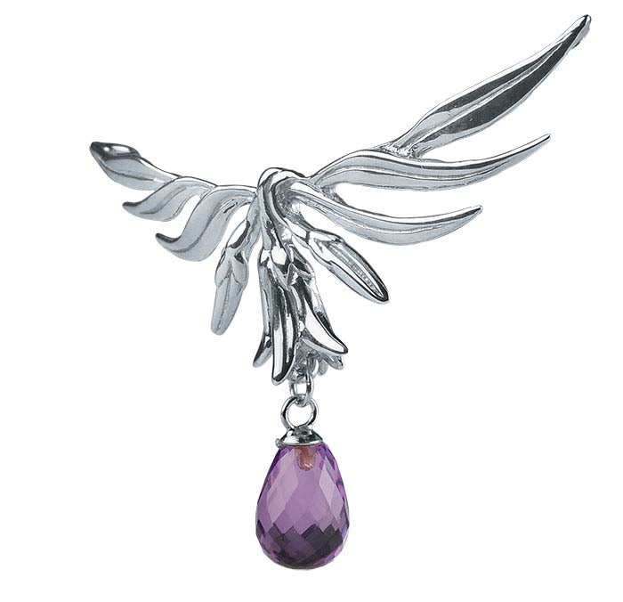 Sterling Silver Lily Festoon Pendant