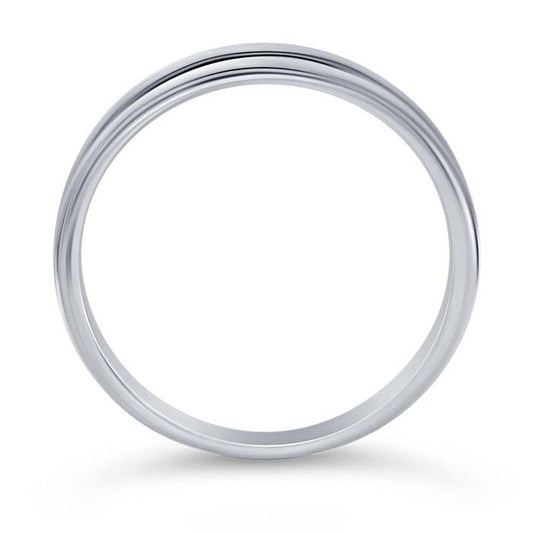 Sterling Silver Rounded Double Split Ring Shank