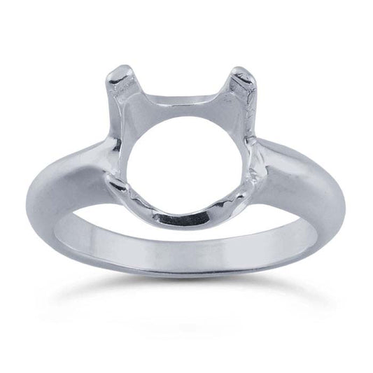 Sterling Silver ReadySet™ 10mm Round Ring Mounting
