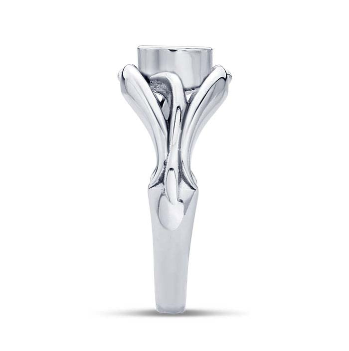 Sterling Silver Filigree Round Ring Mounting