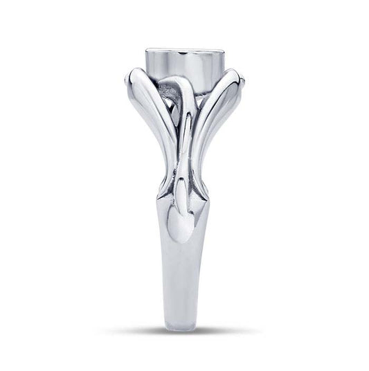 Sterling Silver Filigree Round Ring Mounting