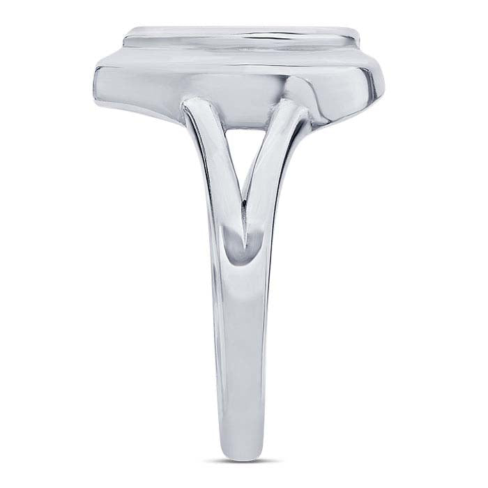 Sterling Silver Pear Cabochon Ring Mounting