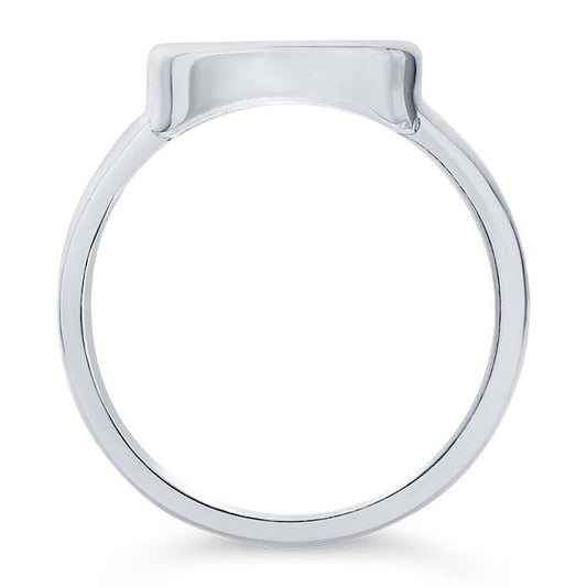 スターリングシルバー 10 x 8mm オーバルカボション リングマウンティング