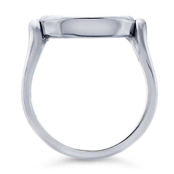 Sterling Silver Split-Shank 16 x 12mm Oval Cabochon Ring Mounting