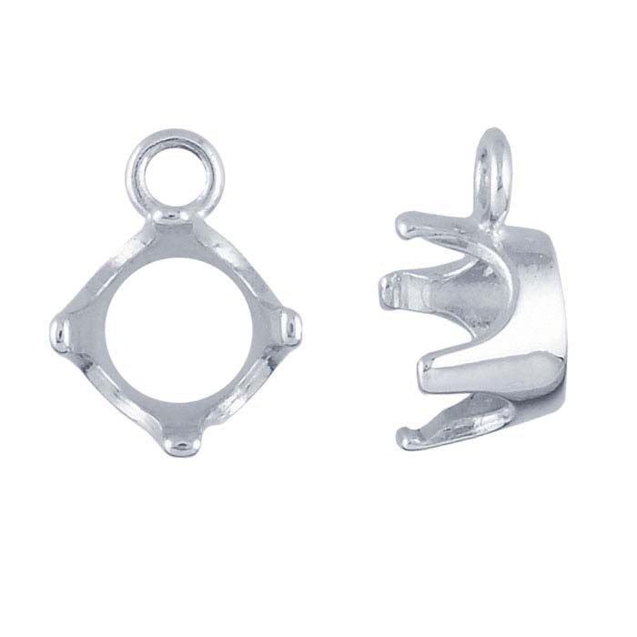 ReadySet™ Sterling Silver 8mm Round Component Mounting