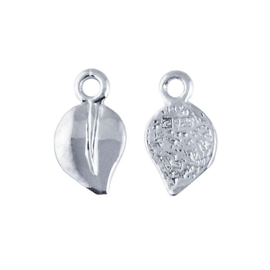 Sterling Silver Leaf Glue-On Pendant Bail