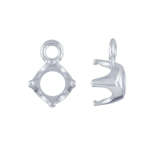 ReadySet™ Sterling Silver Round Component Mounting