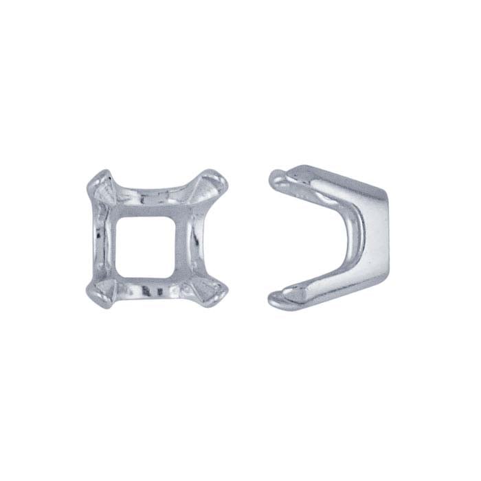 Sterling Silver Cushion ReadySet™ 4-Prong Setting