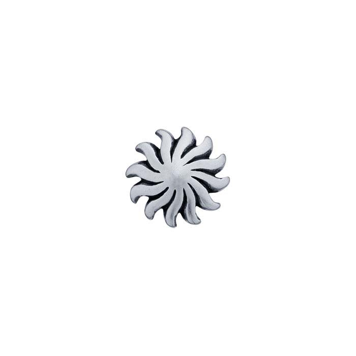 Sterling Silver Sun Component for Floating Glass Lockets