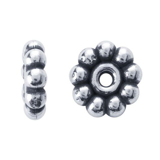 Sterling Silver 8 x Bali-Style Bead