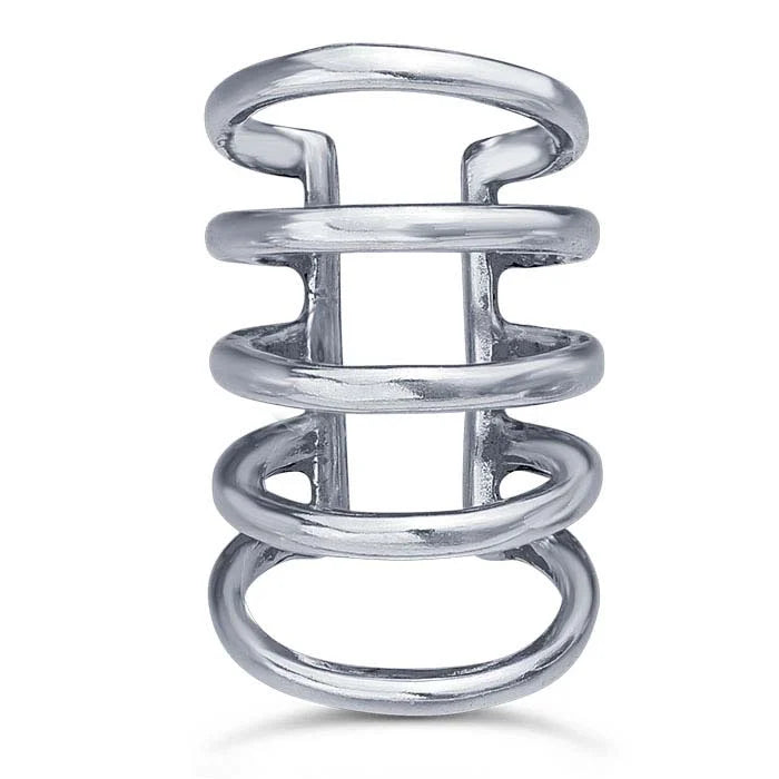 Sterling Silver Five-Row Ear Cuff