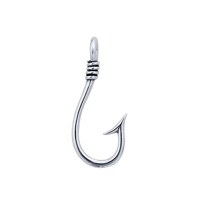 Sterling Silver Fish Hook Pendant