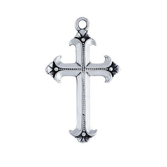 Sterling Silver Two-Sided Cross Pendant