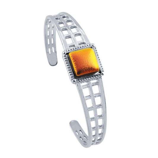 Sterling Silver Square Cuff Bracelet Mounting