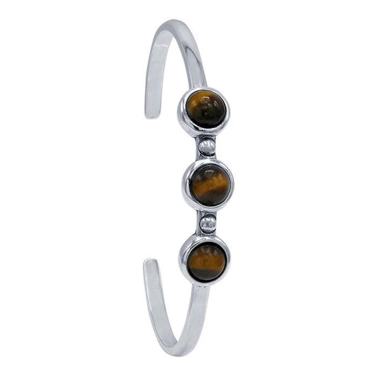 Sterling Silver Round Cuff Bracelet Mounting