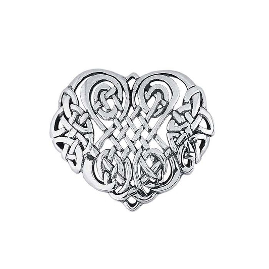 Sterling Silver Celtic Heart Pendant