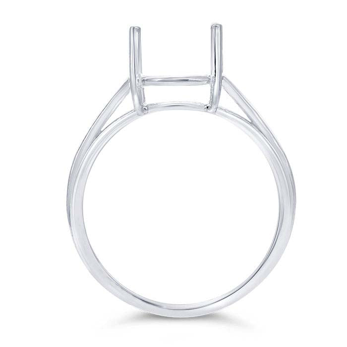 Sterling Silver Oval Basket Ring Mounting