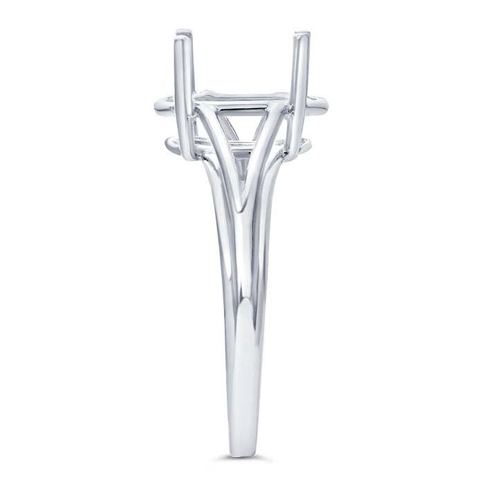 Sterling Silver Oval Basket Ring Mounting