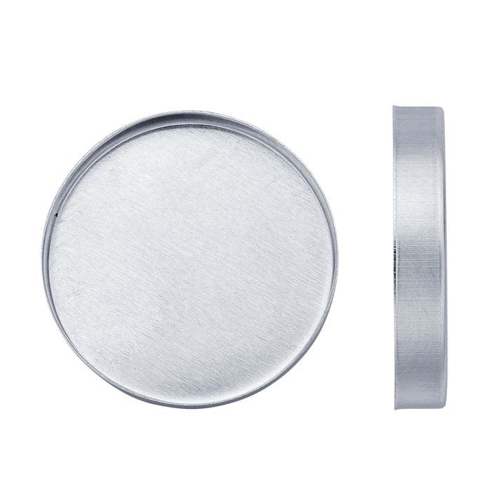 Sterling Silver Round Bezel Cup Setting