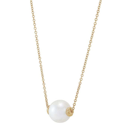 14K Yellow Gold Ming Pearl Necklace