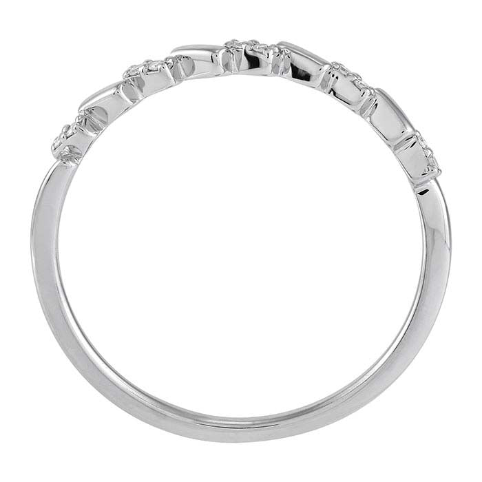 Sterling Silver Diamond-Set Band