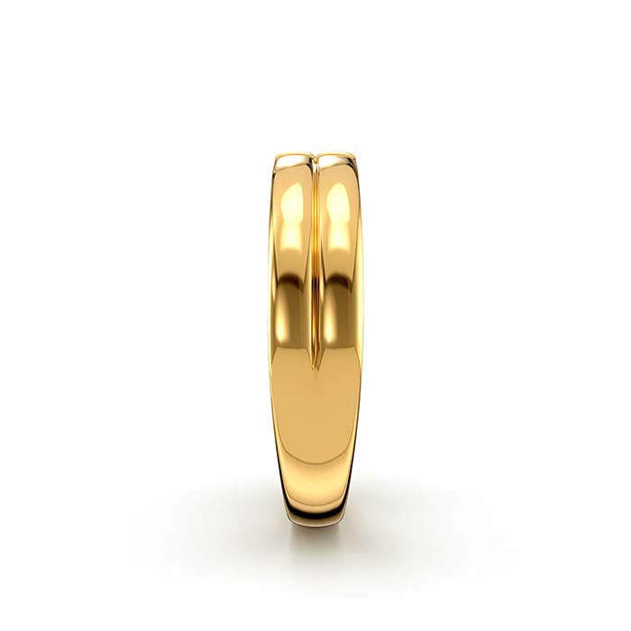 14K Gelbgold 3 x 2mm Baguette-Stein Ringfassung