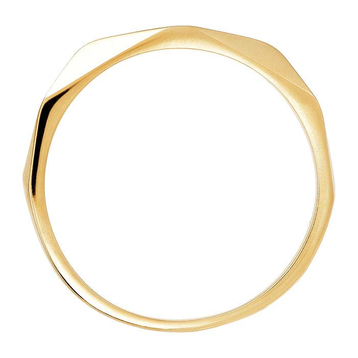 14K Geltono Aukso Geometrinė Juosta