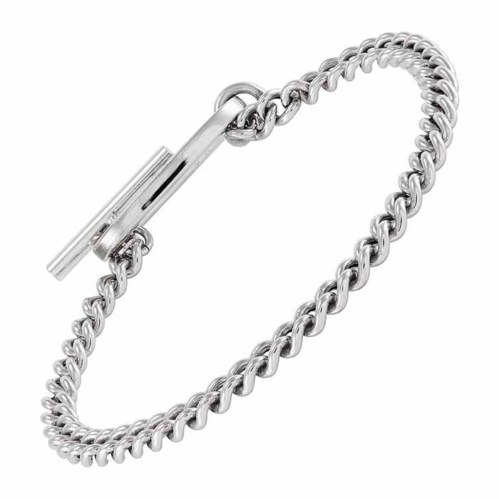 Браслет из стерлингового серебра с плетением "куб" 5 мм