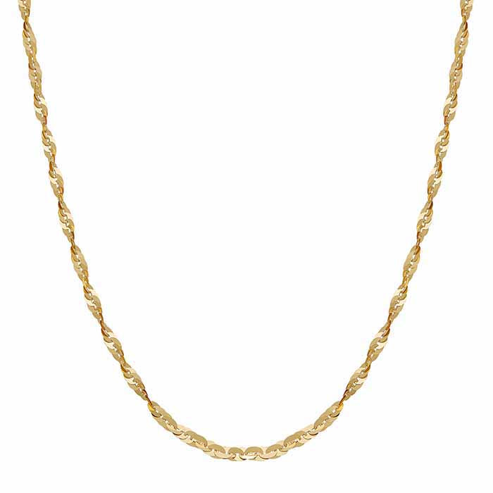 10K Gelbgold 3mm Cleo Gliederkette