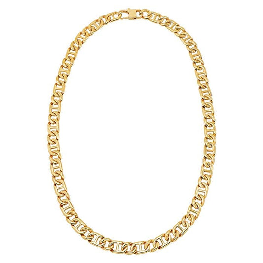 Guldpläterad rostfritt stål 11 mm marinkedja